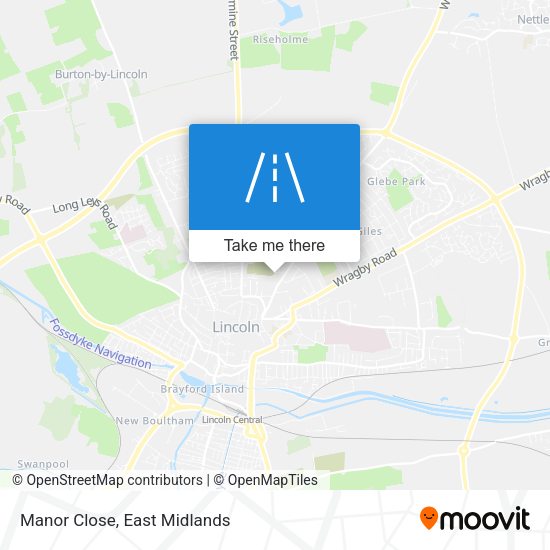 Manor Close map