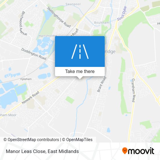 Manor Leas Close map