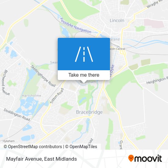 Mayfair Avenue map