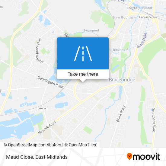 Mead Close map