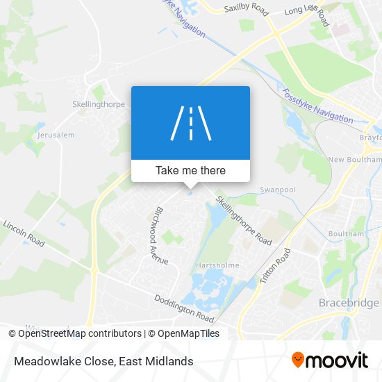 Meadowlake Close map