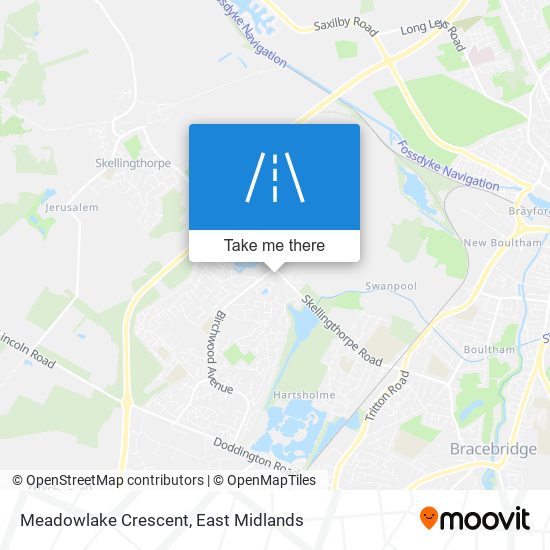 Meadowlake Crescent map