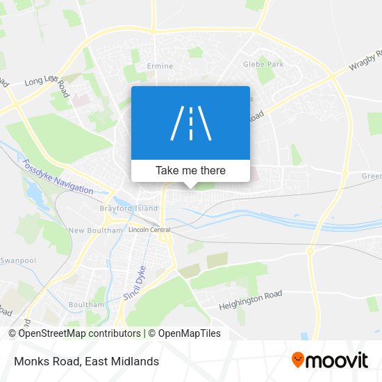 Monks Road map