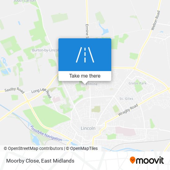 Moorby Close map
