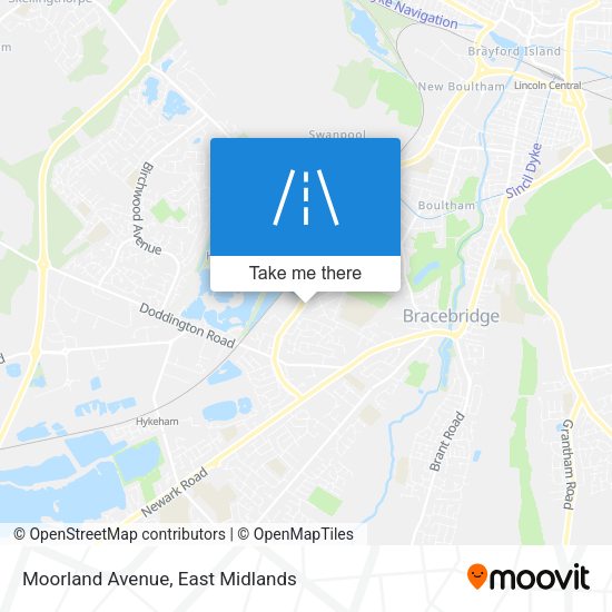 Moorland Avenue map