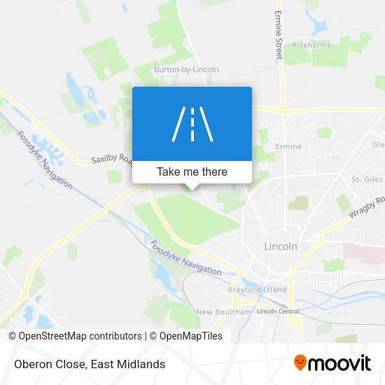 Oberon Close map
