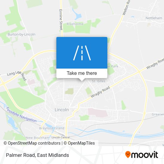 Palmer Road map