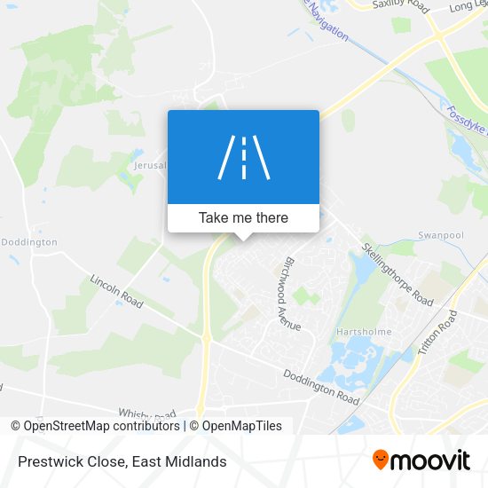 Prestwick Close map