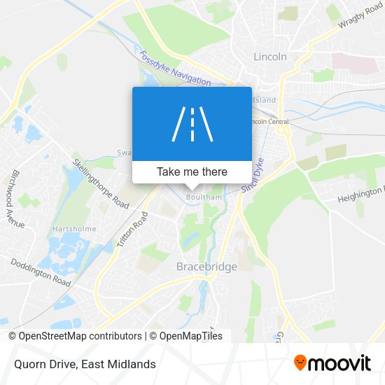 Quorn Drive map