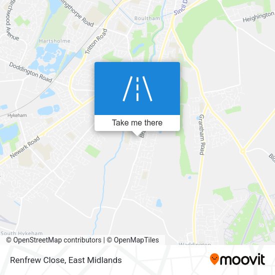 Renfrew Close map