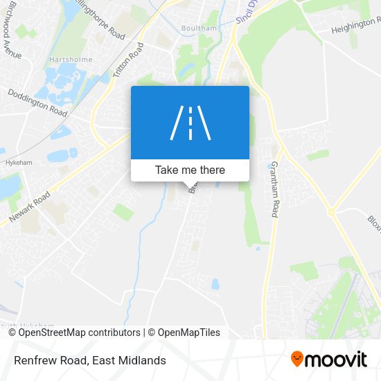 Renfrew Road map