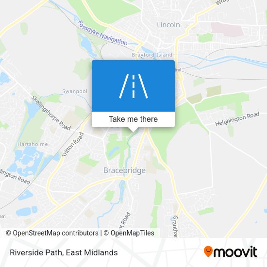 Riverside Path map