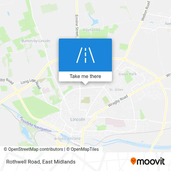 Rothwell Road map