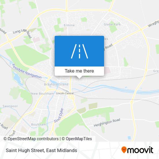 Saint Hugh Street map