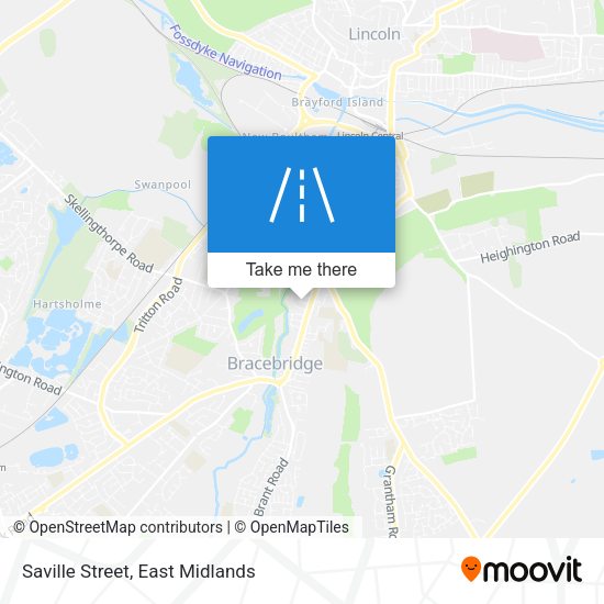 Saville Street map