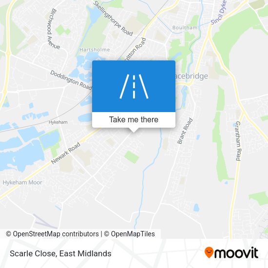Scarle Close map