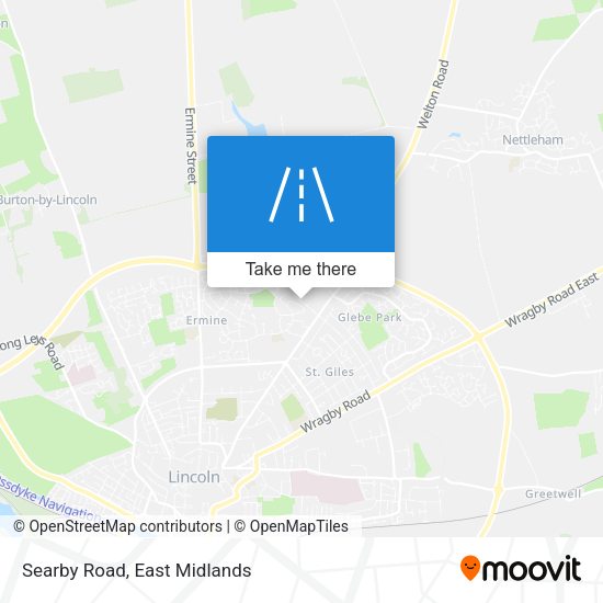 Searby Road map