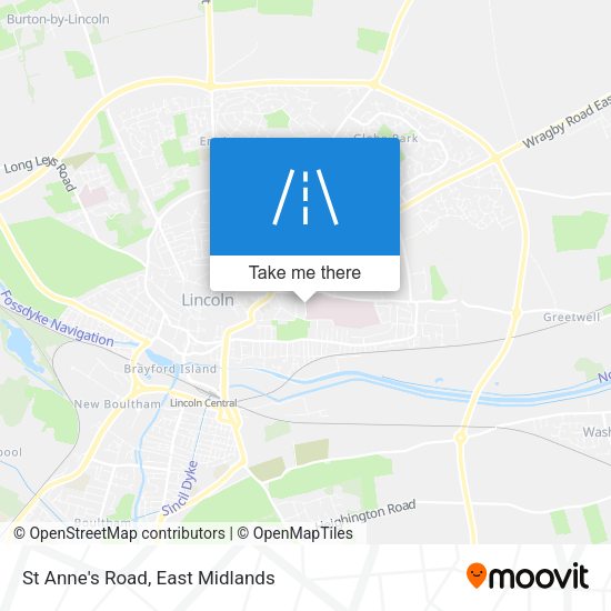 St Anne's Road map