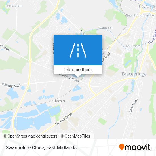Swanholme Close map