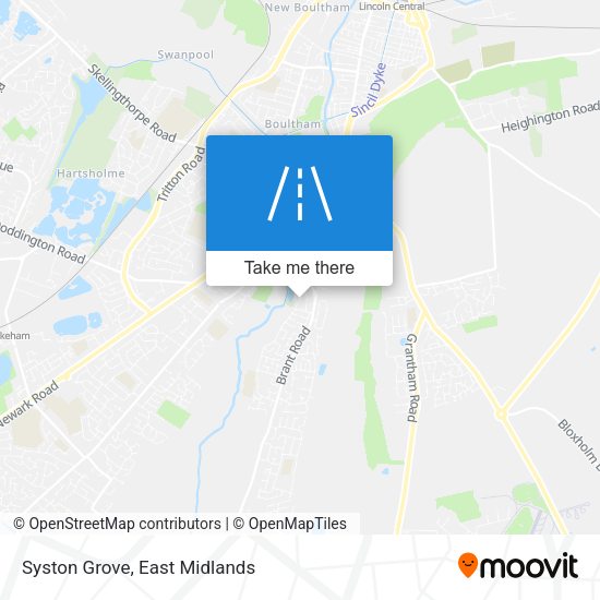 Syston Grove map