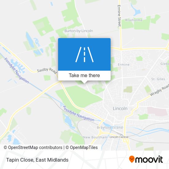 Tapin Close map
