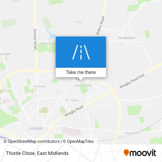 Thistle Close map
