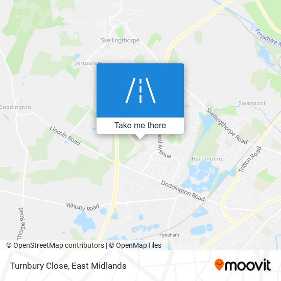 Turnbury Close map