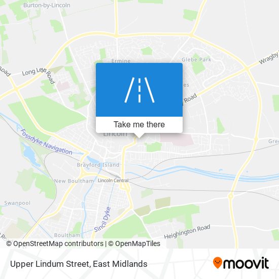 Upper Lindum Street map