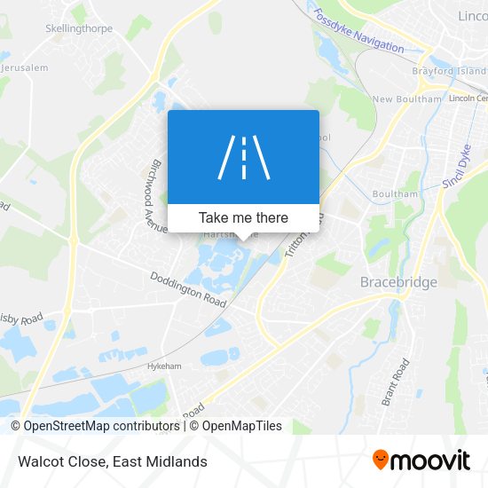 Walcot Close map