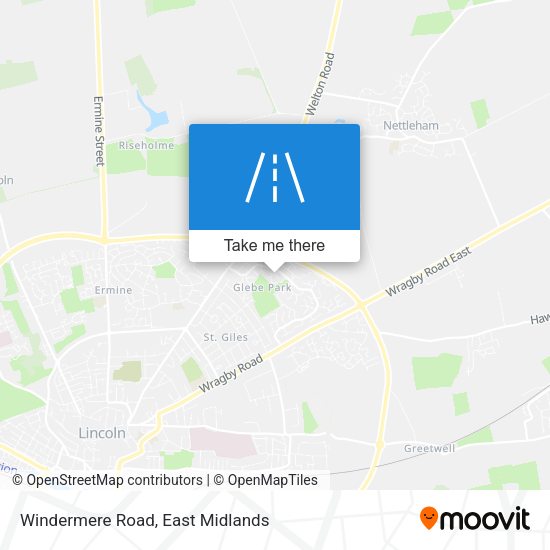 Windermere Road map