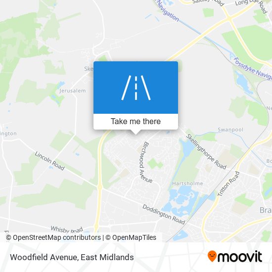 Woodfield Avenue map
