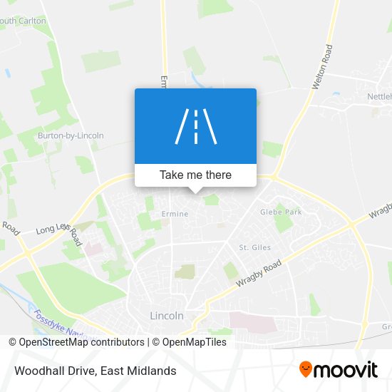 Woodhall Drive map