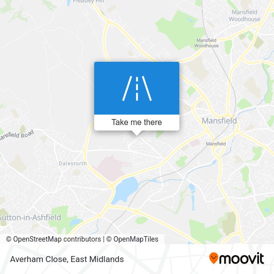 Averham Close map