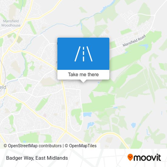 Badger Way map