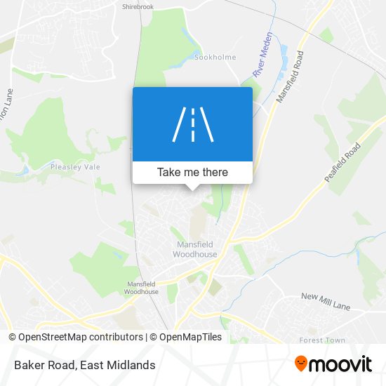 Baker Road map