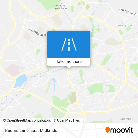 Baums Lane map
