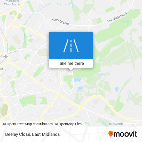 Beeley Close map