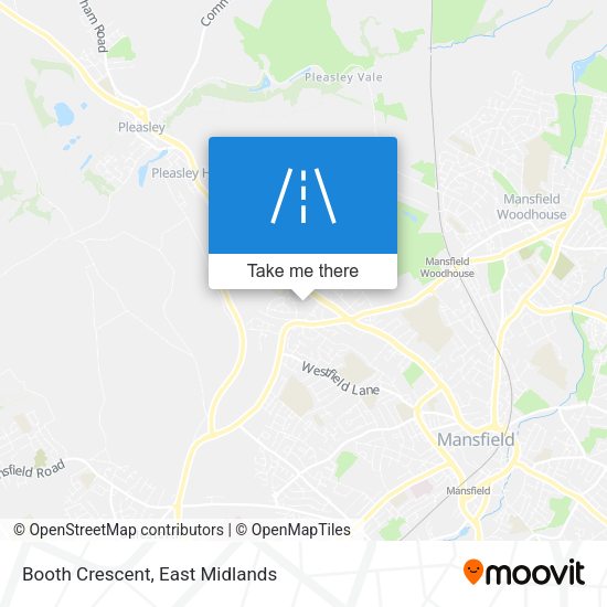 Booth Crescent map