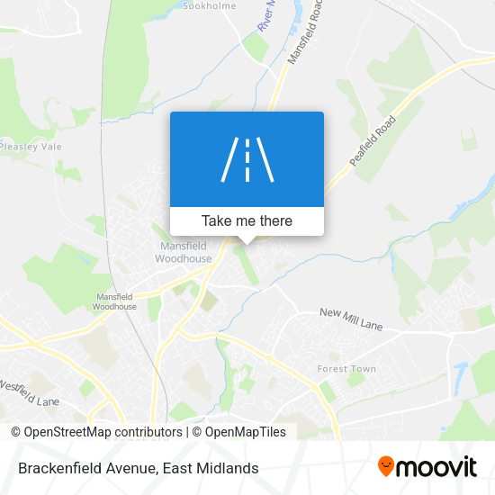 Brackenfield Avenue map