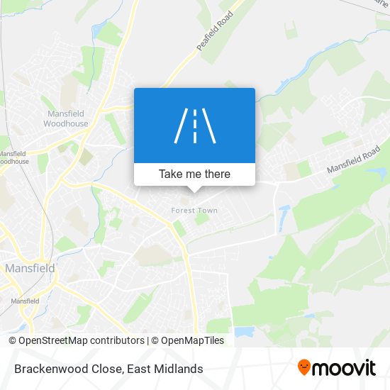 Brackenwood Close map