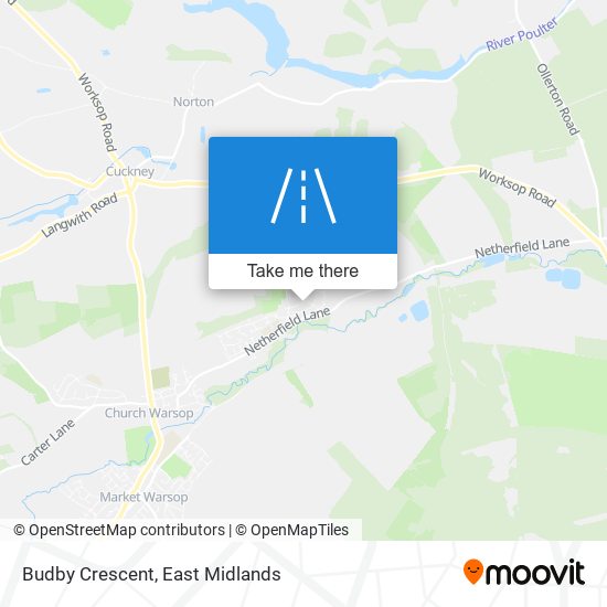 Budby Crescent map