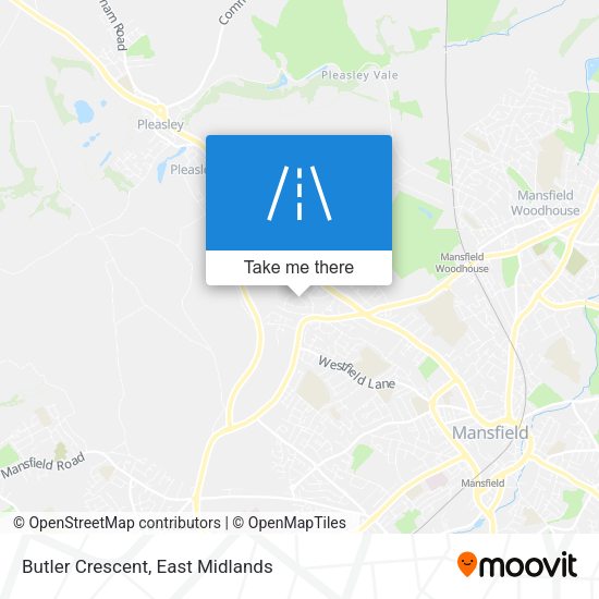 Butler Crescent map