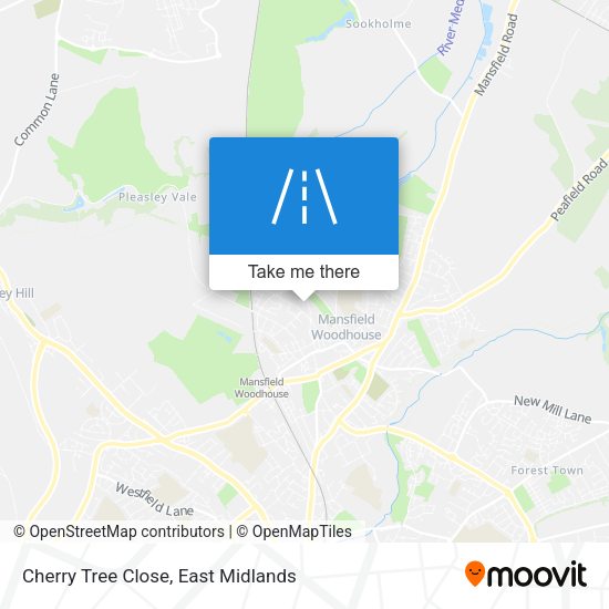 Cherry Tree Close map