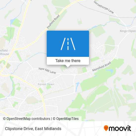 Clipstone Drive map