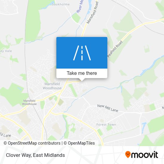 Clover Way map