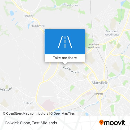 Colwick Close map