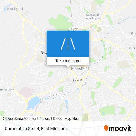 Corporation Street map