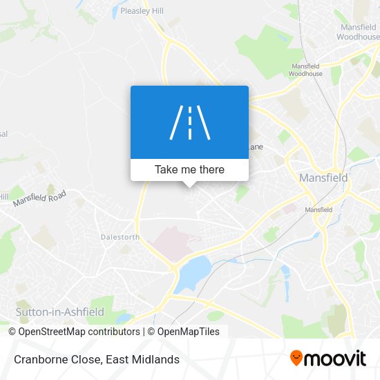Cranborne Close map