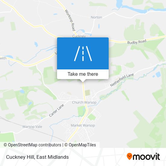 Cuckney Hill map