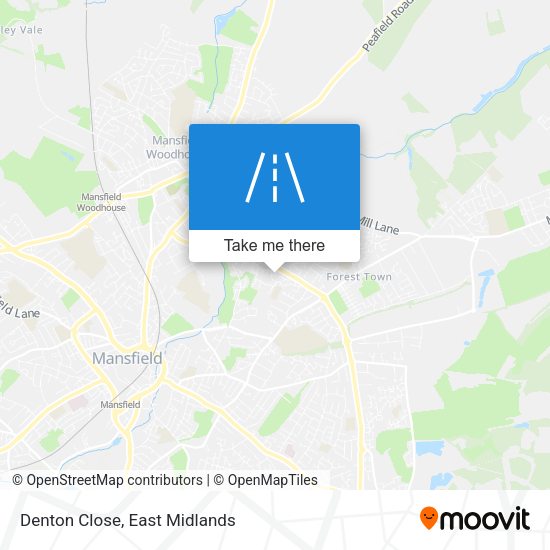 Denton Close map